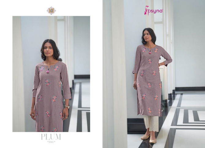 Psyna Plum Vol 2 Ethnic Wear Wholesale Designer Kurtis